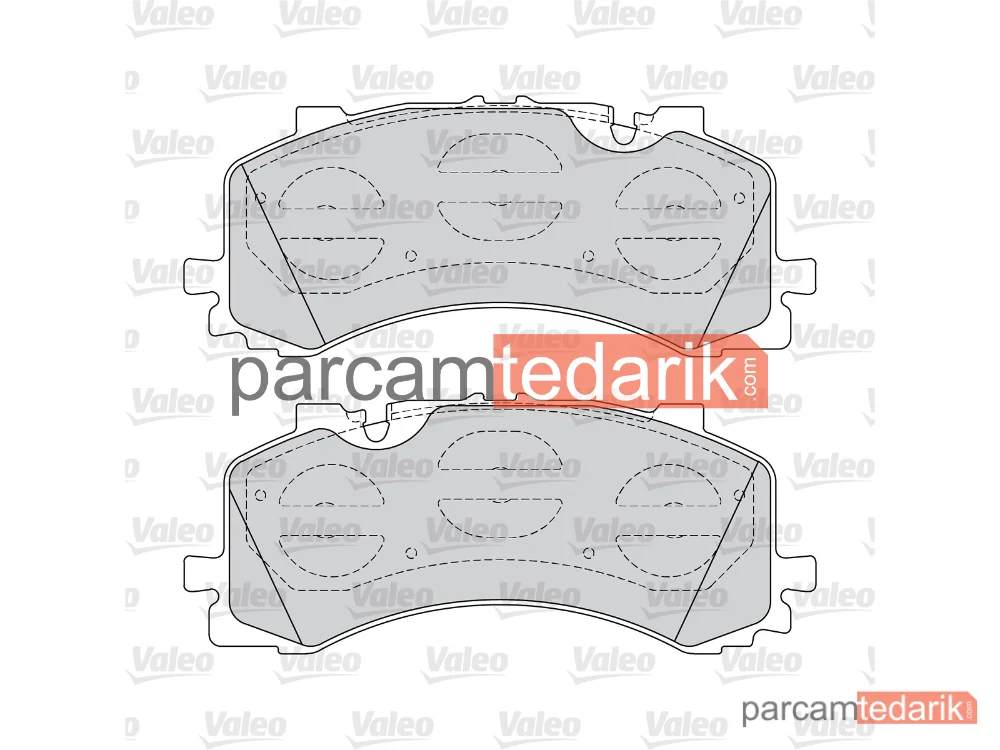 VALEO 671583 | Fren Balatası — Audi Q7, Audi A8 D5, Audi Q8